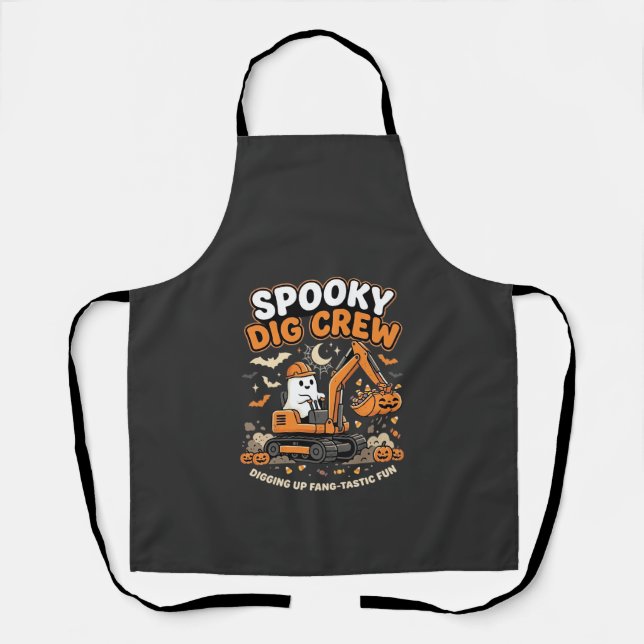 Tablier Équipe de fouille hantée d'Halloween (Recto)
