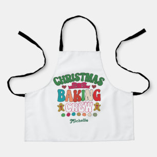 Tablier Équipe de jeunes pour la pâtisserie de Noël rétro