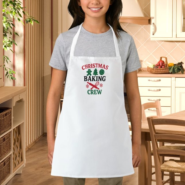 Tablier Équipe de maman pour la cuisson de Noël enfants (Créateur téléchargé)