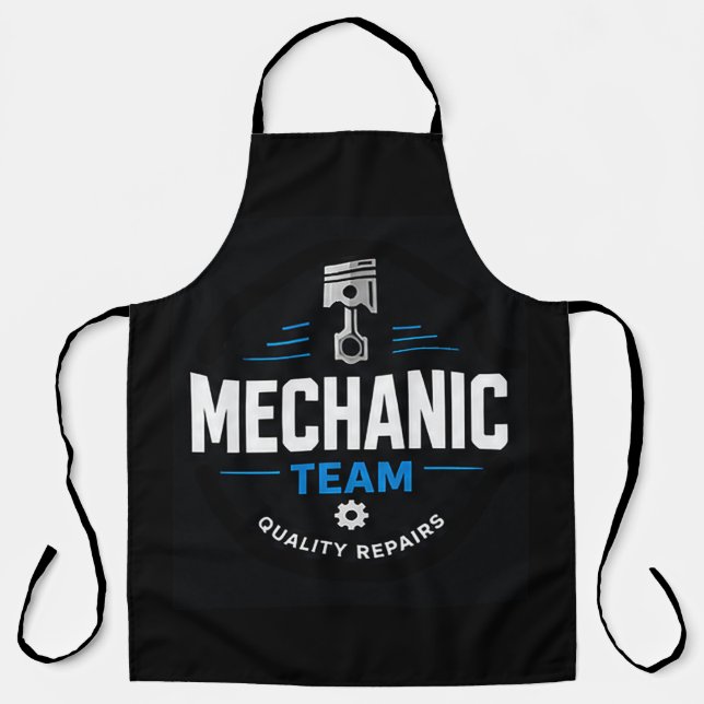 Tablier 👨‍🔧 Équipe de mécaniciens Atelier de réparation  (Recto)