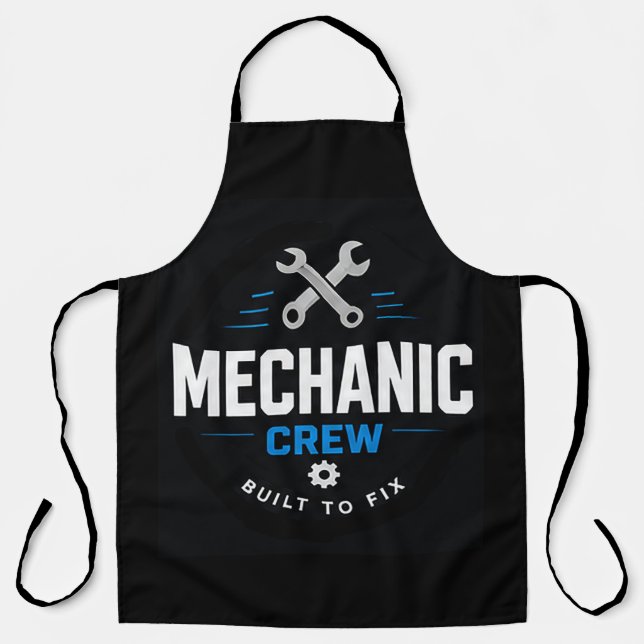 Tablier 🔧 Équipe de mécaniciens Personnel de garage moder (Recto)
