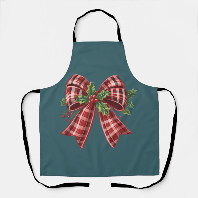 Tablier Équipe de Noël Coquette Cadeau Mignon Hiver  (Recto)