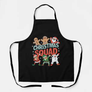 Tablier Équipe de Noël Père Noël Dabbing Elf Family Corres