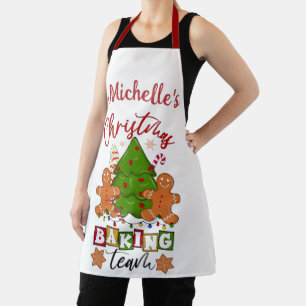 Tablier Équipe de pâtisserie de Noël personnalisée