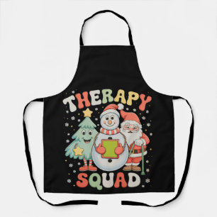 Tablier Équipe de Thérapie de Noël SLP OT PT Crew Père Noë