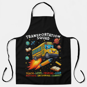 Tablier Équipe de transport Conducteur de bus scolaire drô