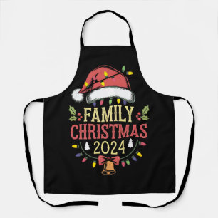 Tablier Équipe des costumes de Noël de la famille 2024 Pèr