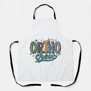 Tablier Équipe Ortho Vintage Équipe Dentaire Vector Design