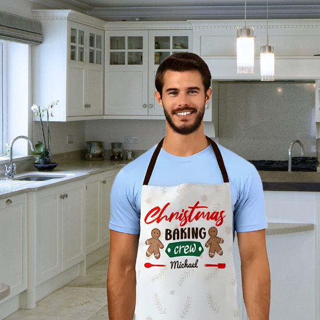 Tablier Équipement de cuisine de Noël, Jumelage familial (Créateur téléchargé)