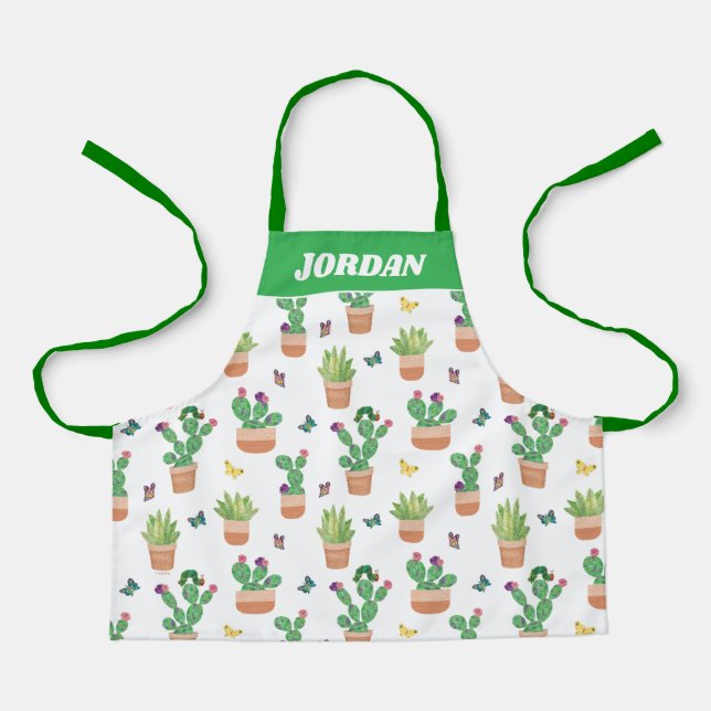 Tablier Eric Carle | Caterpillar, Cactus et Papillon Pa (Recto)