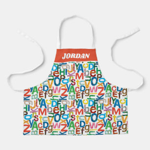 Tablier Eric Carle   Lettres Motifs alphabétiques