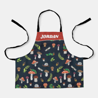 Tablier Eric Carle | Motif Bugs et Champignons