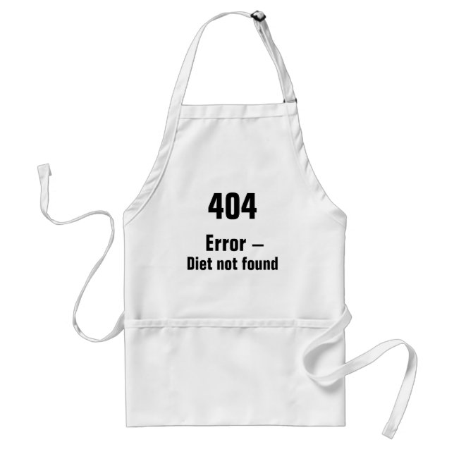 Tablier Erreur 404 - Apron de régime introuvable (Devant)