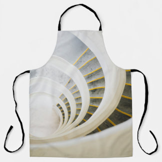 Tablier Escaliers noirs et blancs en spirale