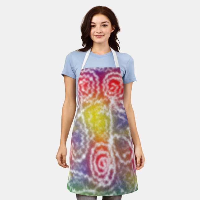 Tablier Espace Art de la ligne Tie Dye (Porté)