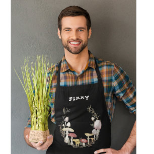 Tablier Espace d'ameublement de champignons de texte perso