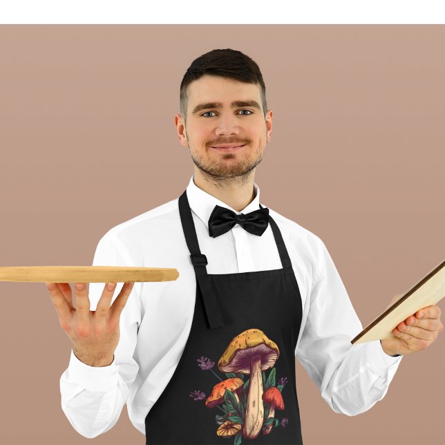 Tablier Espace d'ameublement de champignons de texte perso (Créateur téléchargé)