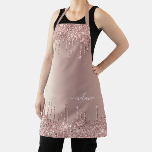 Tablier Espace de Parties scintillant rose Gold Blush avec
