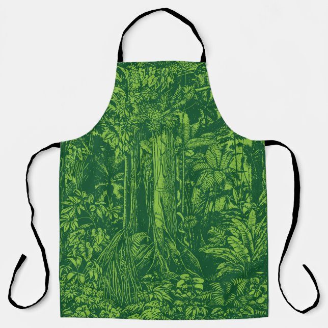 Tablier Espace d'impression tout-en-dessus vert Jungle (Recto)