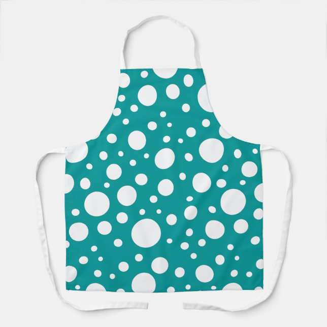 Tablier Espace turquoise (Recto)