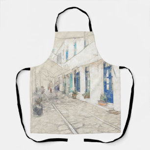 Tablier Espèces de rues traditionnelles grecques, Grèce