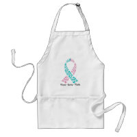 Espoir Teal et ruban rose de conscience