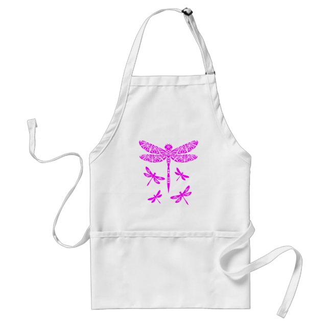Tablier Esprit de Libellule en Rose (Devant)