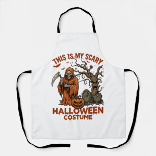 Tablier Est Costume d'Halloween Effrayant Citrouille Reape
