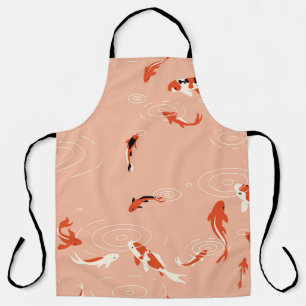Tablier Etang de poissons Koi, motif sans soudure.