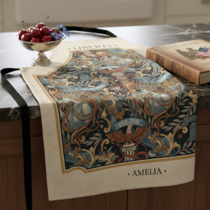 Tablier États-Unis 250 Liberty Art Nouveau Motif Bordure I