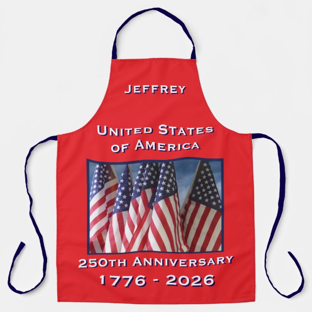 Tablier États-Unis 250e anniversaire drapeaux américains P (Recto)