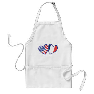 Tablier États-Unis et France Love Hearts