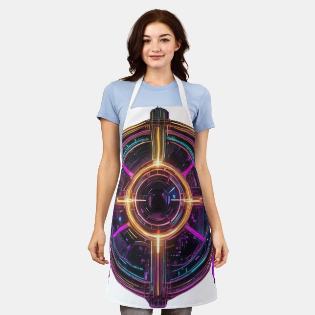 Tablier Éternelle floraison gothique (Porté)