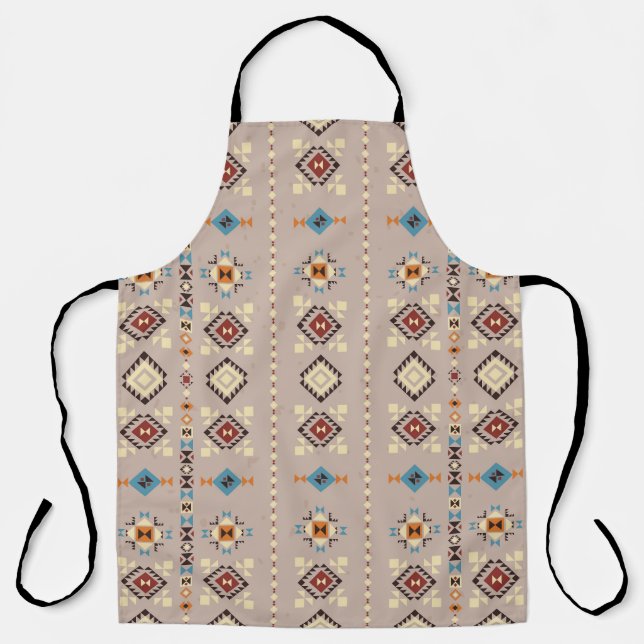 Tablier Ethnique : un motif tribal transparent (Recto)