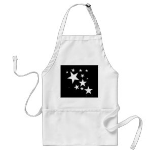 Tablier Étoiles Blanches Star-Motif-Design Costume cadeau