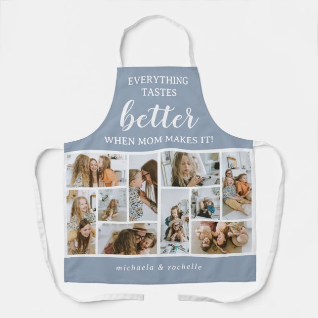 Tablier Everything Tastes Better' Photo Collage Mom Gift (Recto)