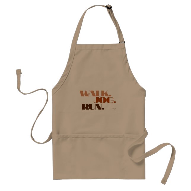 Tablier EXÉCUTION Brown DE JOG WALK (police CHUNKY) (Devant)