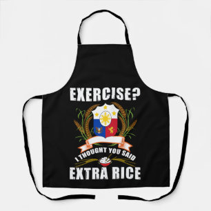 Tablier Exercice Je Pensais Que Vous Avez Dit Extra Rice P