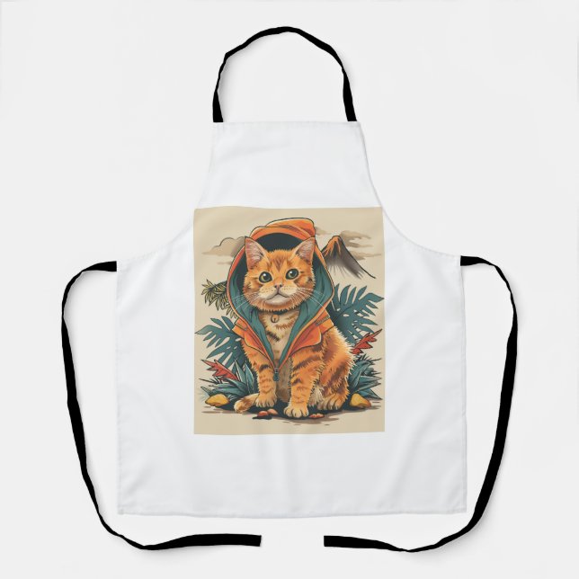 Tablier Explorateur de chats Dinosaur (Recto)
