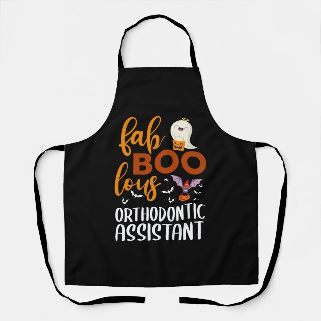 Tablier Fab Boo Lous Orthodontie Assistant Halloween (Recto)