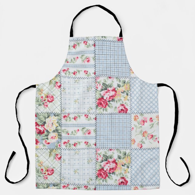 Tablier Fabric rose : Design Arrière - plan élégant (Recto)
