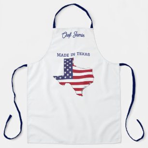 Tablier « Fabriqué au Texas », carte de l'État avec superp