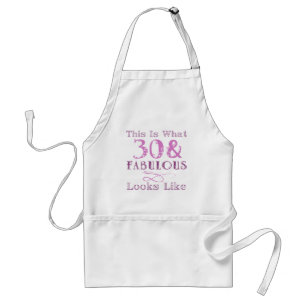 Tablier Fabuleux 30e anniversaire pour elle