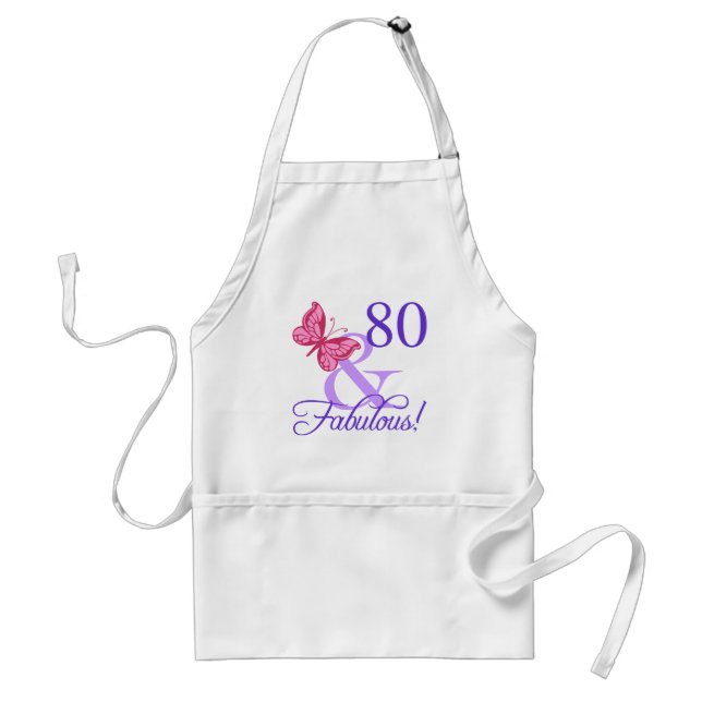 Tablier Fabuleux 80e anniversaire pour les femmes (Devant)