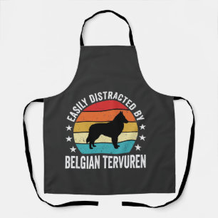 Tablier Facilement distrait par le chien Tervuren belge