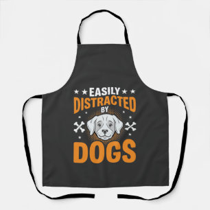 Tablier Facilement Distrait Par Les Chiens