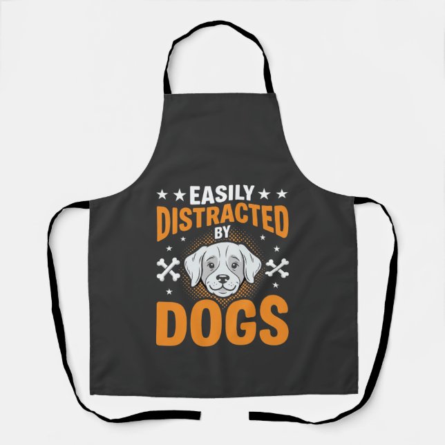 Tablier Facilement Distrait Par Les Chiens (Recto)
