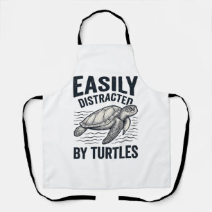 Tablier Facilement Distrait Par Les Tortues Design De T-Sh