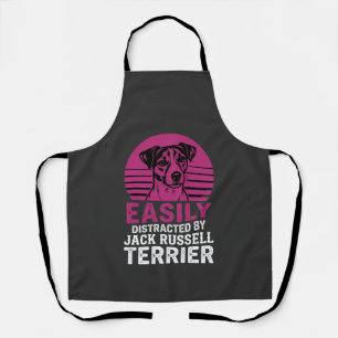 Tablier Facilement Distrait Par Un Terrier Jack Russell