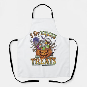 Tablier Faire des tours friandises Halloween Citrouille Pa